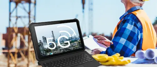 5G 안드로이드 견고한 태블릿은 모바일 작업자에게 정보를 제공합니다.