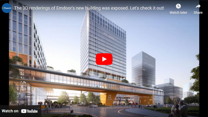 Emdoor의 새 건물의 3D 렌더링이 노출되었습니다. 확인해 보자!