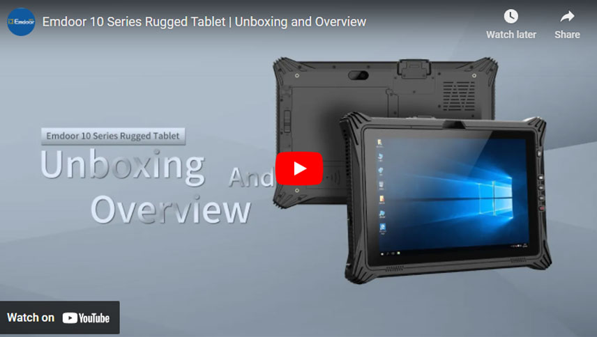Emdoor 10 시리즈 견고한 태블릿 | Unboxing 및 개요